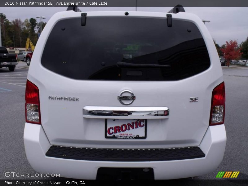 Avalanche White / Cafe Latte 2010 Nissan Pathfinder SE