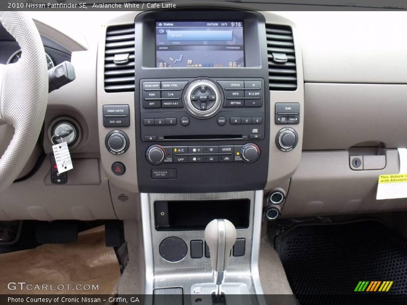 Avalanche White / Cafe Latte 2010 Nissan Pathfinder SE