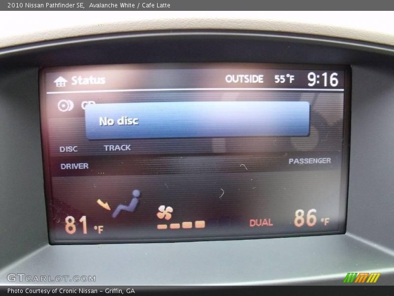 Avalanche White / Cafe Latte 2010 Nissan Pathfinder SE