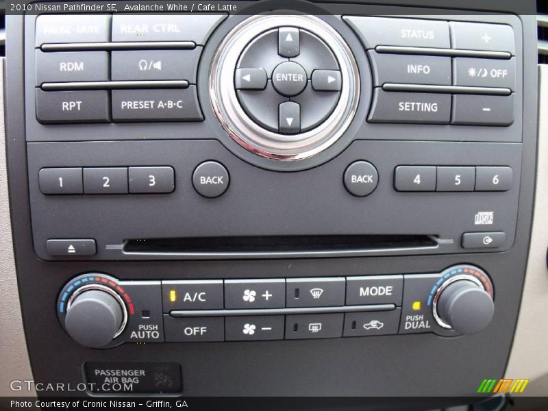 Avalanche White / Cafe Latte 2010 Nissan Pathfinder SE