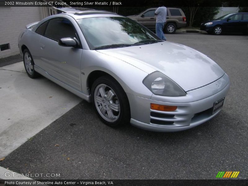 Sterling Silver Metallic / Black 2002 Mitsubishi Eclipse GT Coupe