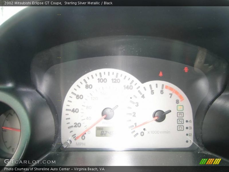 Sterling Silver Metallic / Black 2002 Mitsubishi Eclipse GT Coupe