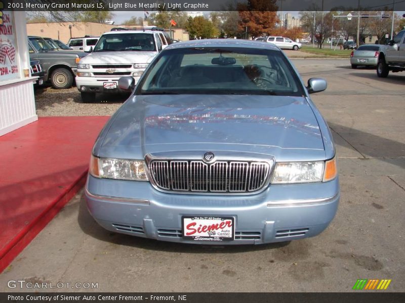Light Blue Metallic / Light Graphite 2001 Mercury Grand Marquis LS