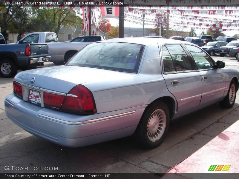 Light Blue Metallic / Light Graphite 2001 Mercury Grand Marquis LS
