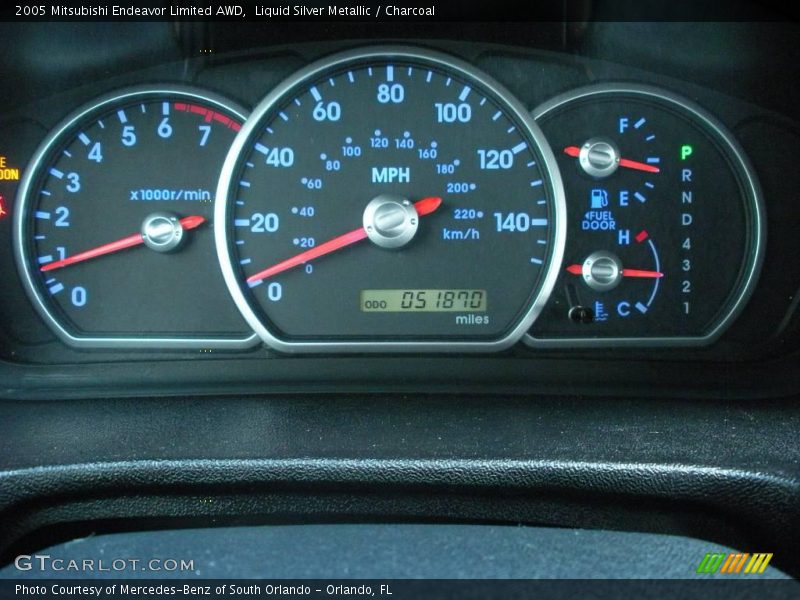 Liquid Silver Metallic / Charcoal 2005 Mitsubishi Endeavor Limited AWD