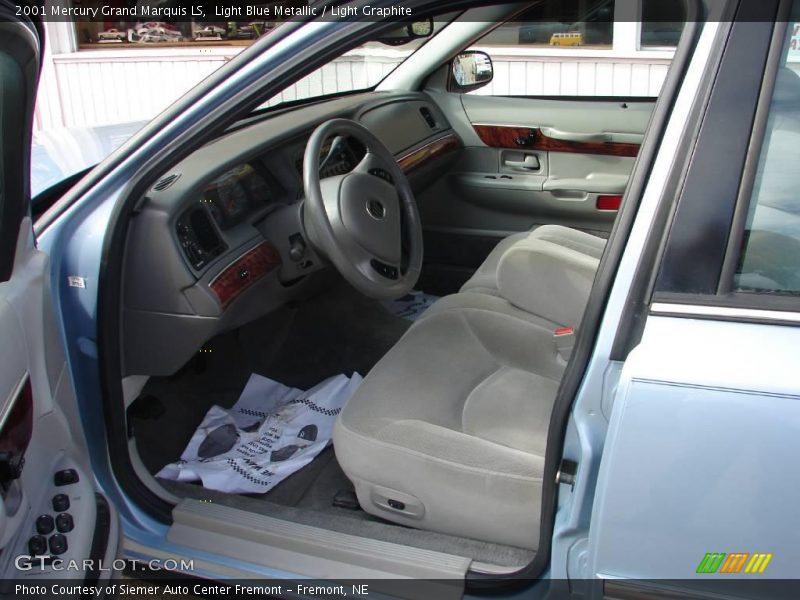 Light Blue Metallic / Light Graphite 2001 Mercury Grand Marquis LS