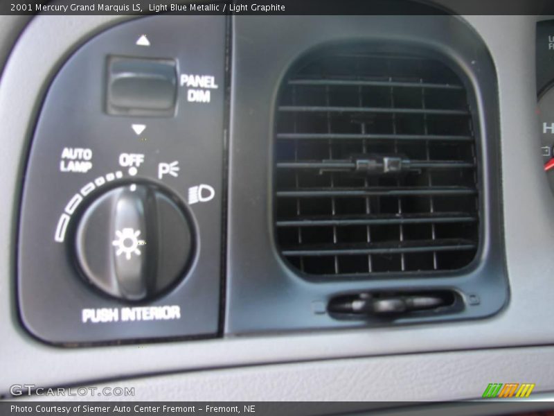 Light Blue Metallic / Light Graphite 2001 Mercury Grand Marquis LS
