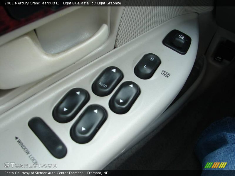 Light Blue Metallic / Light Graphite 2001 Mercury Grand Marquis LS