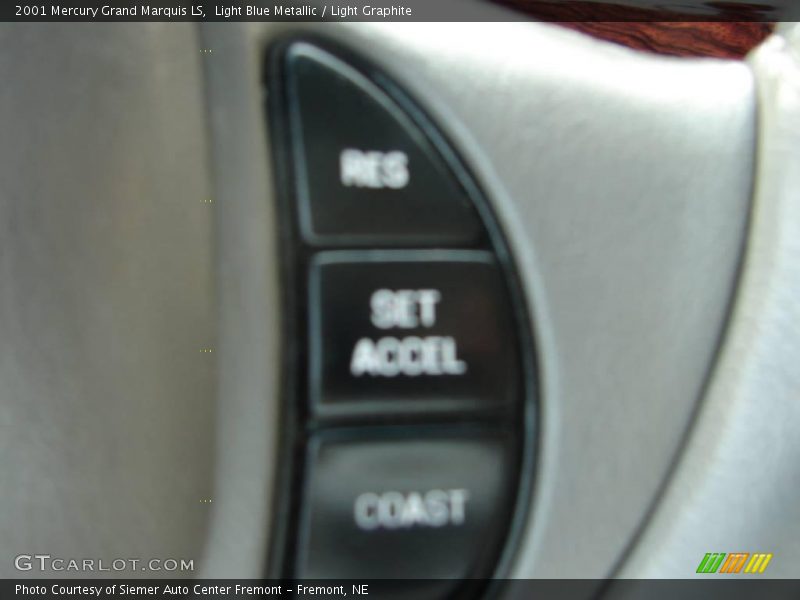 Light Blue Metallic / Light Graphite 2001 Mercury Grand Marquis LS