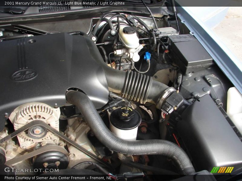 Light Blue Metallic / Light Graphite 2001 Mercury Grand Marquis LS