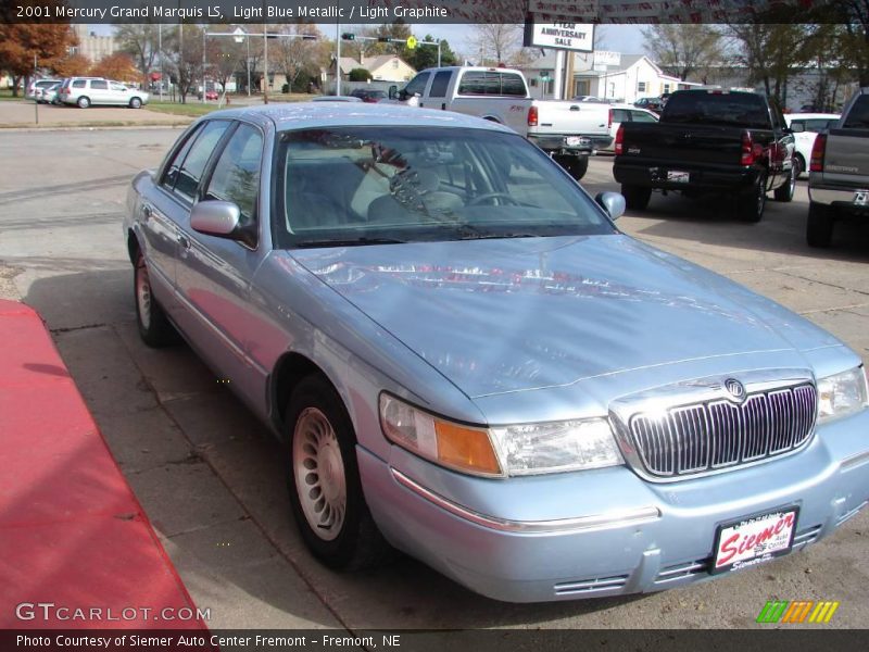 Light Blue Metallic / Light Graphite 2001 Mercury Grand Marquis LS