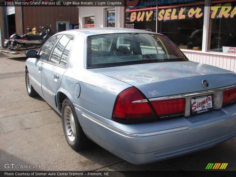 Light Blue Metallic / Light Graphite 2001 Mercury Grand Marquis LS