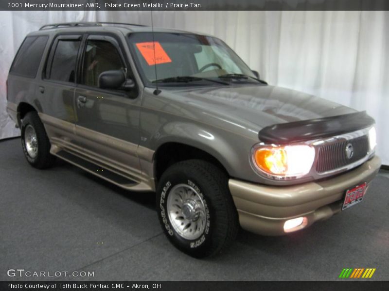 Estate Green Metallic / Prairie Tan 2001 Mercury Mountaineer AWD