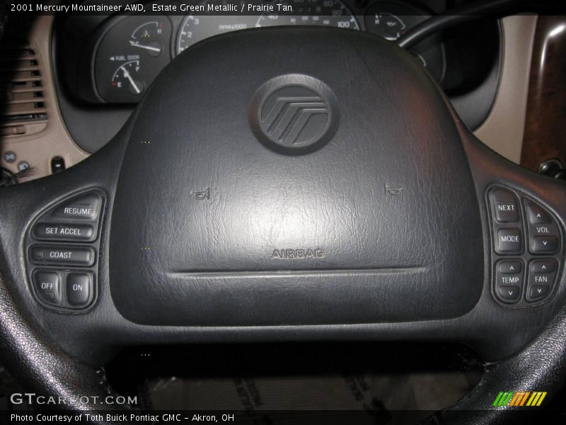 Estate Green Metallic / Prairie Tan 2001 Mercury Mountaineer AWD