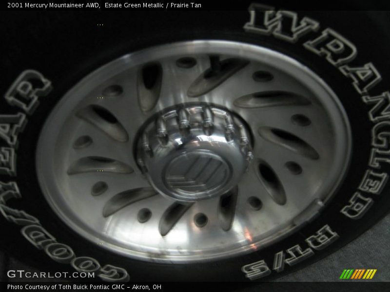 Estate Green Metallic / Prairie Tan 2001 Mercury Mountaineer AWD