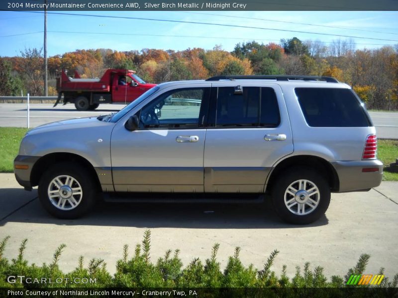 Silver Birch Metallic / Midnight Grey 2004 Mercury Mountaineer Convenience AWD