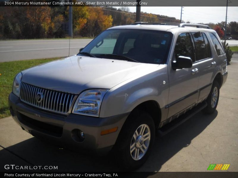 Silver Birch Metallic / Midnight Grey 2004 Mercury Mountaineer Convenience AWD