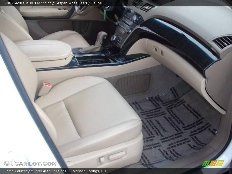 Aspen White Pearl / Taupe 2007 Acura MDX Technology
