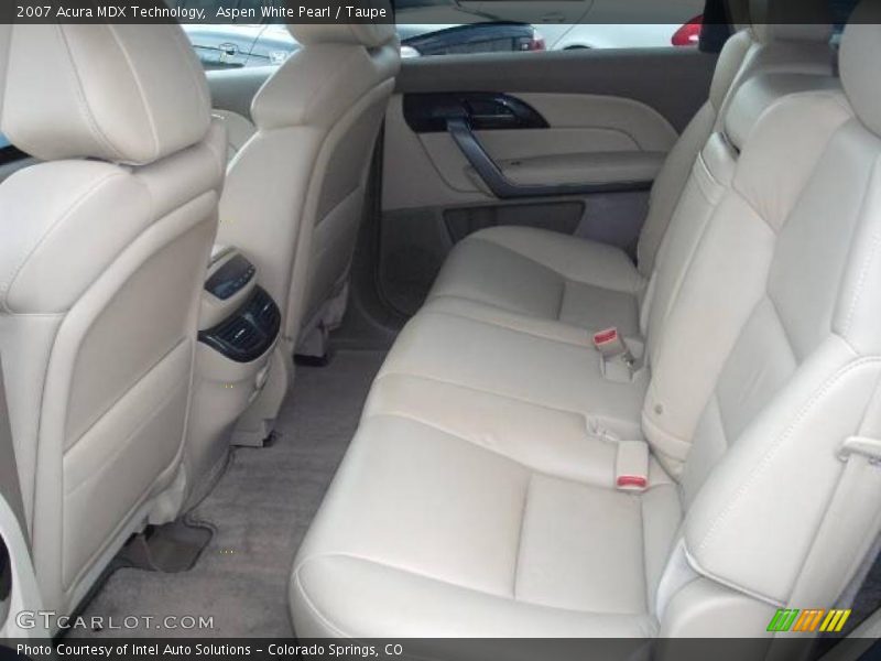 Aspen White Pearl / Taupe 2007 Acura MDX Technology