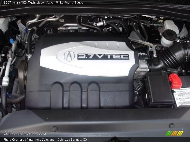 Aspen White Pearl / Taupe 2007 Acura MDX Technology