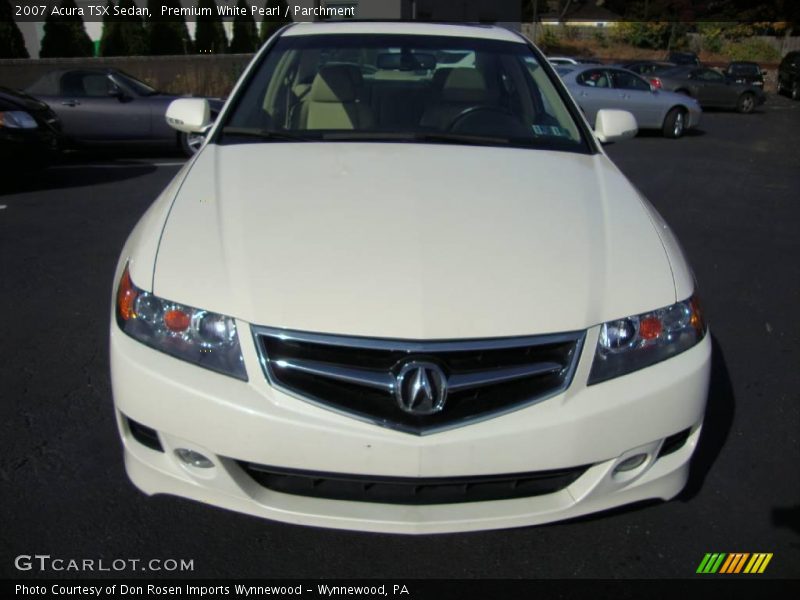 Premium White Pearl / Parchment 2007 Acura TSX Sedan