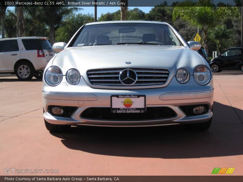 Brilliant Silver Metallic / Ash Grey 2003 Mercedes-Benz CL 55 AMG