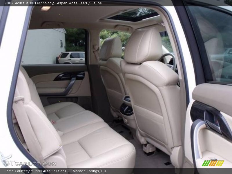 Aspen White Pearl / Taupe 2007 Acura MDX Technology