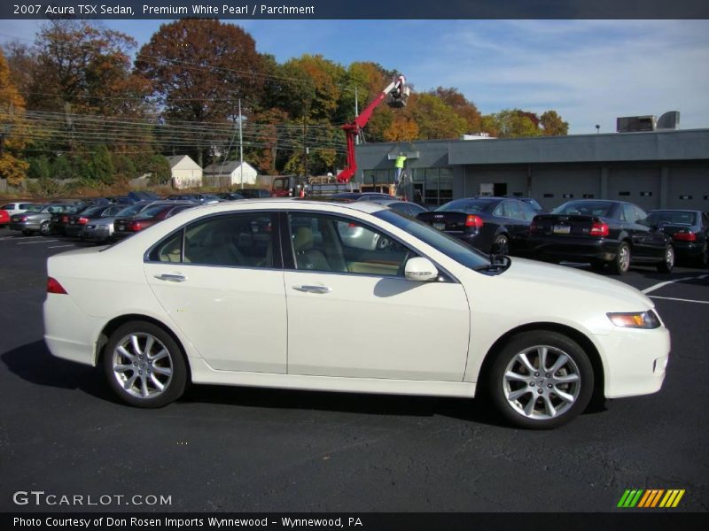 Premium White Pearl / Parchment 2007 Acura TSX Sedan