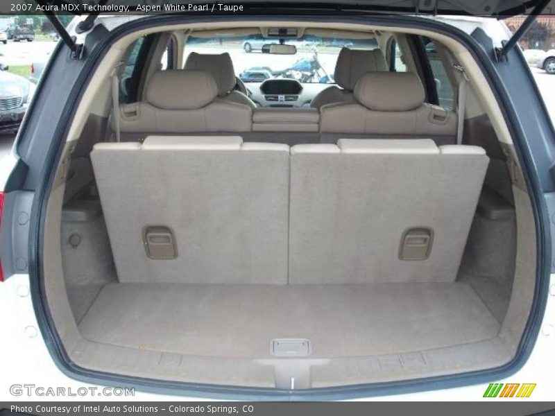Aspen White Pearl / Taupe 2007 Acura MDX Technology