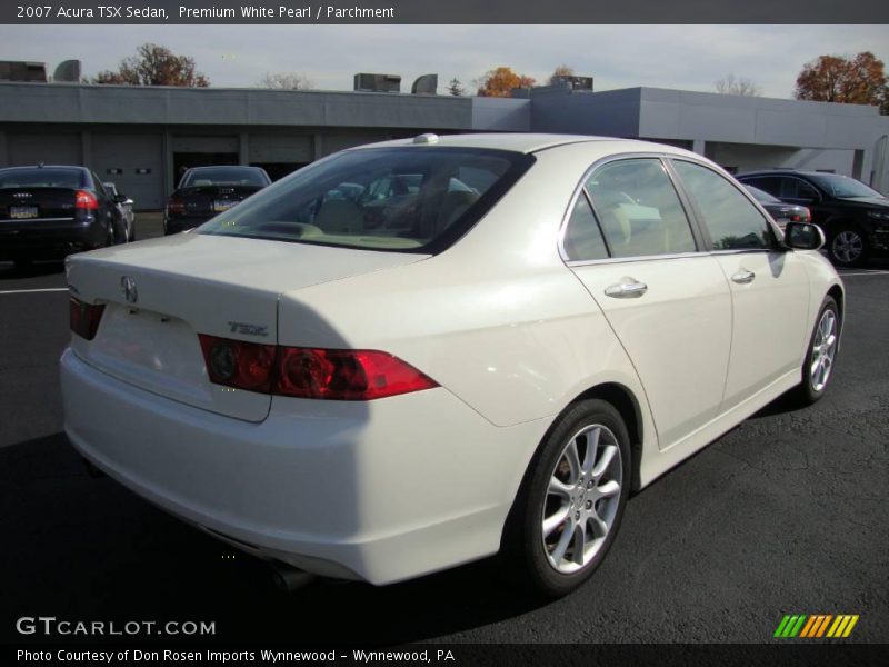 Premium White Pearl / Parchment 2007 Acura TSX Sedan
