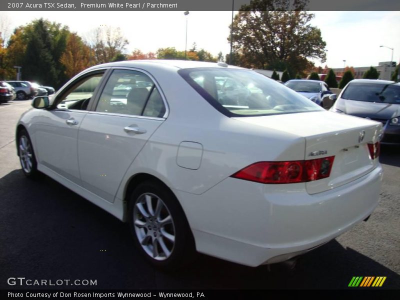 Premium White Pearl / Parchment 2007 Acura TSX Sedan