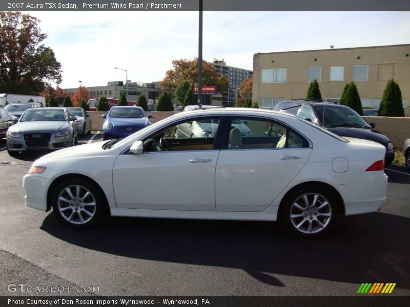 Premium White Pearl / Parchment 2007 Acura TSX Sedan