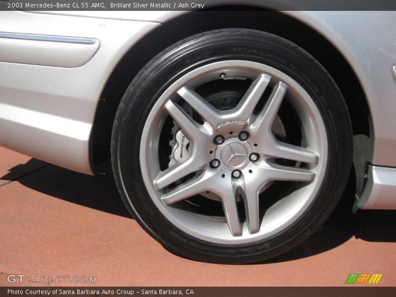 Brilliant Silver Metallic / Ash Grey 2003 Mercedes-Benz CL 55 AMG