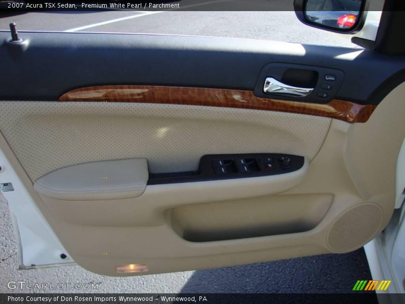Premium White Pearl / Parchment 2007 Acura TSX Sedan