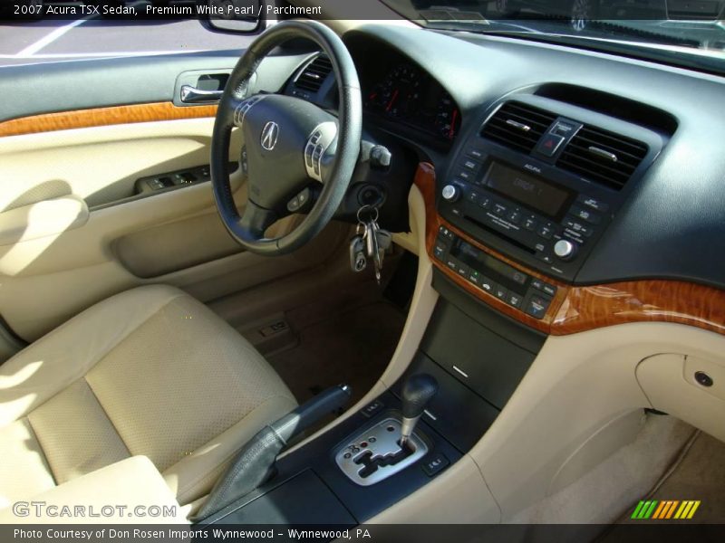Premium White Pearl / Parchment 2007 Acura TSX Sedan
