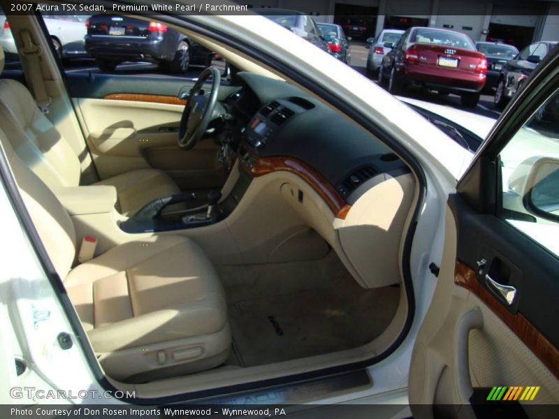 Premium White Pearl / Parchment 2007 Acura TSX Sedan