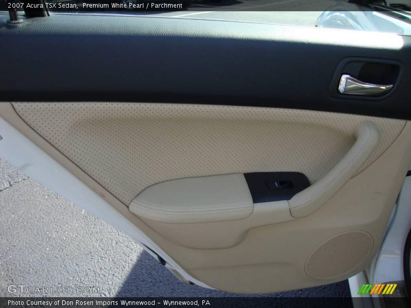 Premium White Pearl / Parchment 2007 Acura TSX Sedan