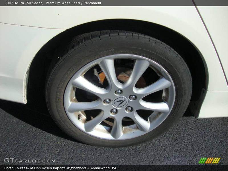 Premium White Pearl / Parchment 2007 Acura TSX Sedan
