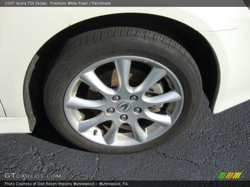 Premium White Pearl / Parchment 2007 Acura TSX Sedan