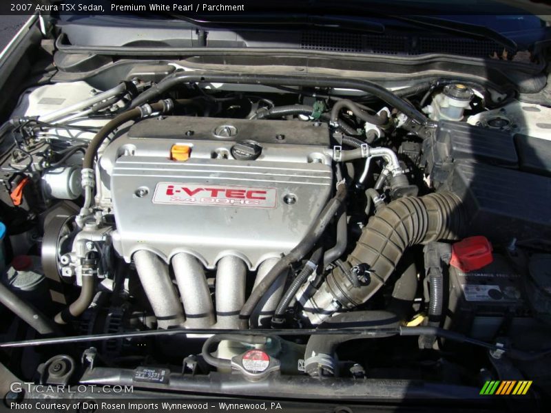 Premium White Pearl / Parchment 2007 Acura TSX Sedan