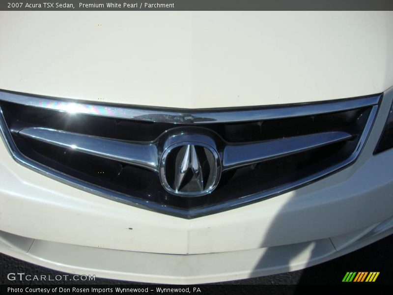 Premium White Pearl / Parchment 2007 Acura TSX Sedan
