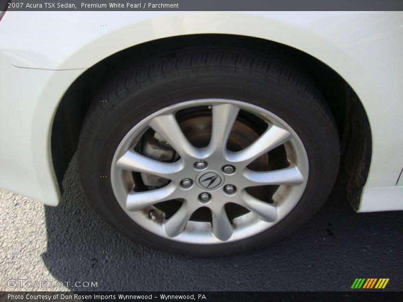 Premium White Pearl / Parchment 2007 Acura TSX Sedan