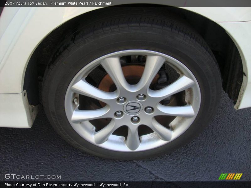 Premium White Pearl / Parchment 2007 Acura TSX Sedan