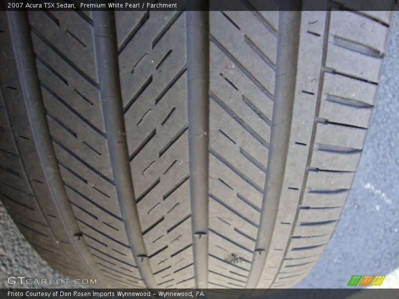 Premium White Pearl / Parchment 2007 Acura TSX Sedan