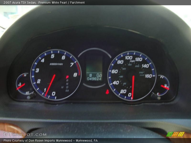 Premium White Pearl / Parchment 2007 Acura TSX Sedan