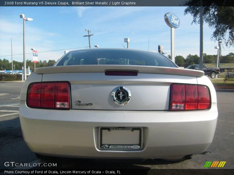 Brilliant Silver Metallic / Light Graphite 2008 Ford Mustang V6 Deluxe Coupe