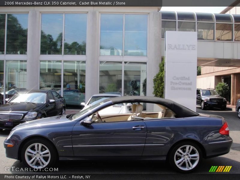 Cadet Blue Metallic / Stone 2006 Mercedes-Benz CLK 350 Cabriolet