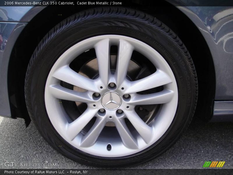 Cadet Blue Metallic / Stone 2006 Mercedes-Benz CLK 350 Cabriolet
