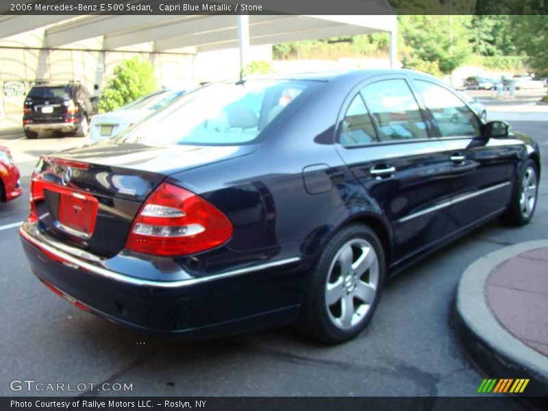 Capri Blue Metallic / Stone 2006 Mercedes-Benz E 500 Sedan