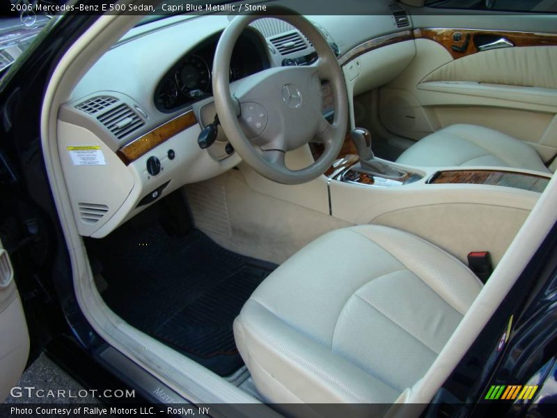 Capri Blue Metallic / Stone 2006 Mercedes-Benz E 500 Sedan
